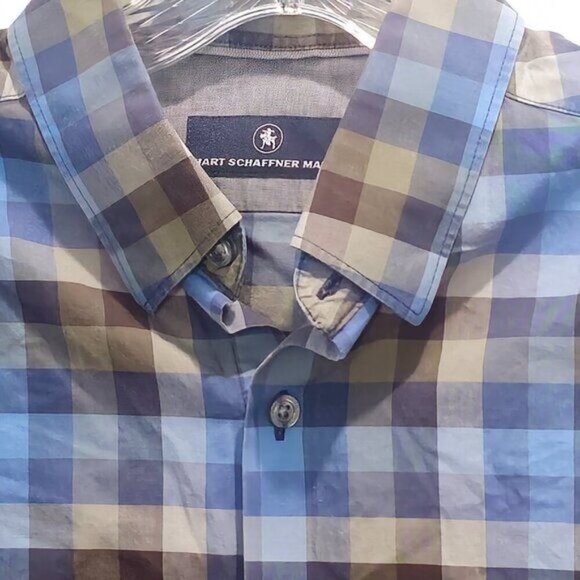 Hart Schaffner Marx Men's Dress Shirt - Long Sleeve - Medium Size - Picture 2 of 16